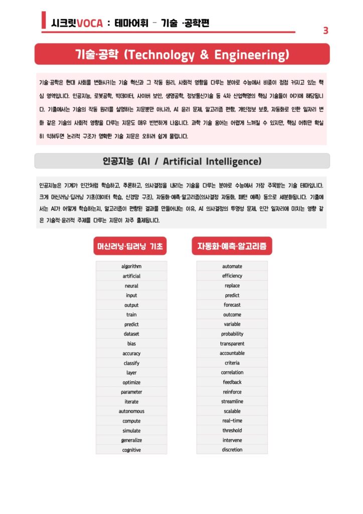 테마어휘 기술편