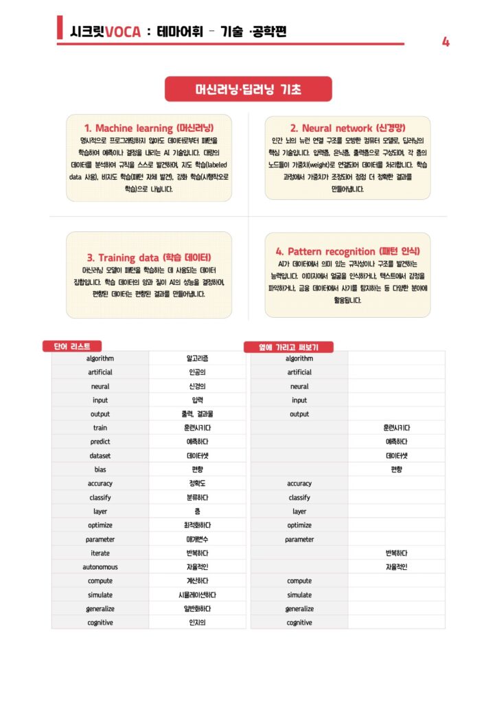 테마어휘 기술편